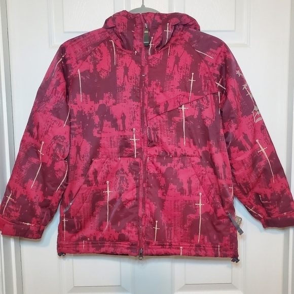 686 Snowboard Jacket - Youth Boys Small - Red - Ski Winter Coat - 686 Manual - Picture 1 of 15